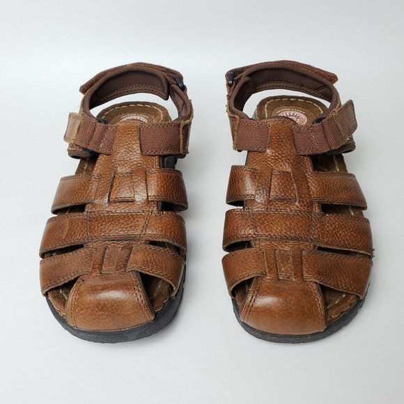 Earth Spirit Gelron 2000 Fisherman 2513067 Brown Leather Sandals, Mens Sz 8 - Picture 3 of 12
